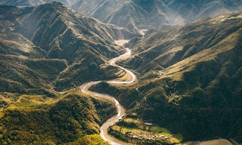 Headwaters of a river